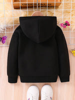 Bluza z kapturem z motylem i cekinami