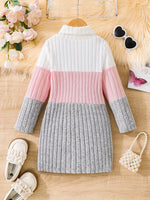 Block Sweater Dress