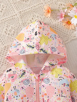 Baby Girl's Lightweight Hooded Jacket