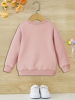 3D Floral & Bow Tie Decor Sweatshirt