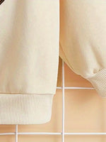 Plush Cute Bear Embroidery Hoodie