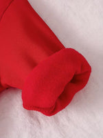 Heart Red Long Sleeve Fleece With Leggings Valentine Two-Piece Outfit