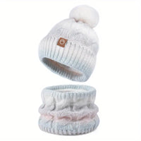 Lightweight Warm Winter Hat & Scarf Set