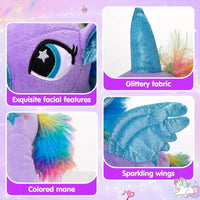 Girls Favorite Led Light Up Plush Unicorn