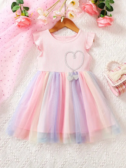 Princess Dress with Rhinestone