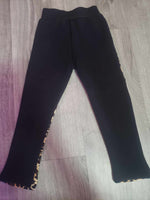 Warm cheetah thick fleece leggings