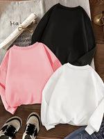 Size 8 Adorable Cat Print Designs Warm Fleece Sweatshirt