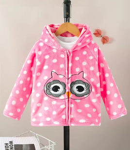 own pink fleece zipper hoodie