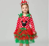 Santa Mickey Christmas Girls Dress