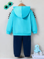 Dinosaur Print Hoodie And Sweatpants