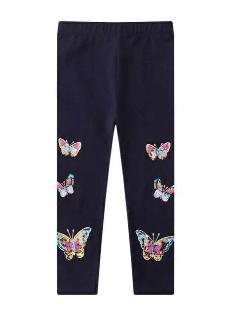 Shiny butterfly leggings