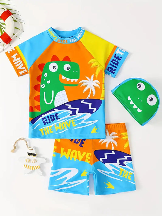 Boys dinosaurs swim set