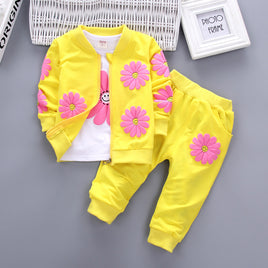 Yellow Flower 3 Piece Outfit