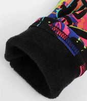 Graffiti Style Warm Thick Leggings For Children