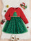 Big Girls Christmas Tree Long SLeeve Dress