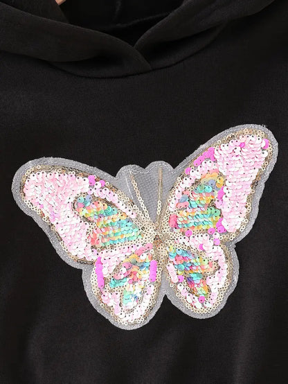 Sequin Butterfly Hoodie