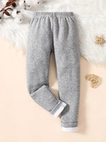 Cozy Fleece-Lined Girls' Leggings