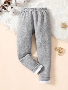 Cozy Fleece-Lined Girls' Leggings