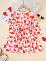 Valentine Hearts Long Sleeve Dress