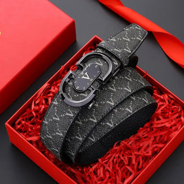 Men's Premium Leather Automatic Buckle Belt