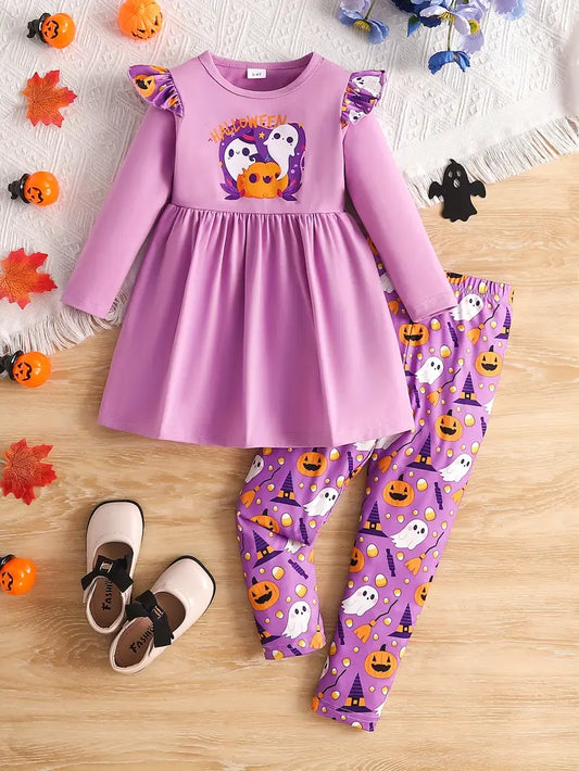 Boo Adorable Girls' Halloween Outfit