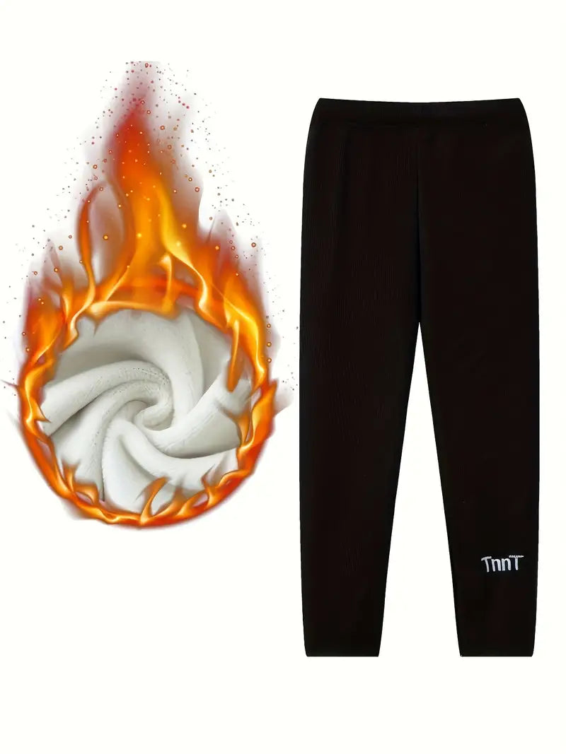 Girls Warm Fleece Leggings