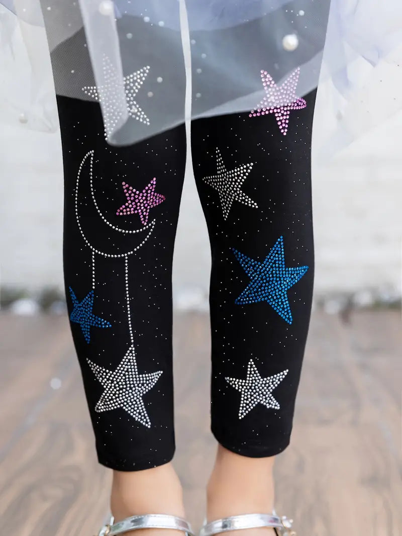 Star Rhinestone Leggings