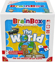 BrainBox The World Card Game - Memory & Observation Game, Educational Global Adventure, Family-Friendly Trivia Game for Kids & Adults, Ages 8+, 1+ Players, 10 Min Playtime, Made by Green Board Games