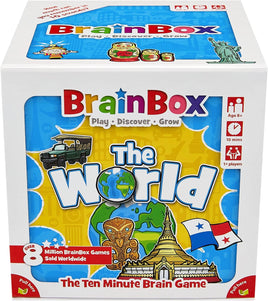 BrainBox The World Card Game - Memory & Observation Game, Educational Global Adventure, Family-Friendly Trivia Game for Kids & Adults, Ages 8+, 1+ Players, 10 Min Playtime, Made by Green Board Games