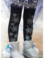 Snowflake adorable rhinestone leggings