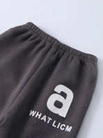 Boys Stylish Sports Long Sleeve Hoodie Pants Set Soft Velvet