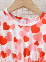 Valentine Hearts Long Sleeve Dress