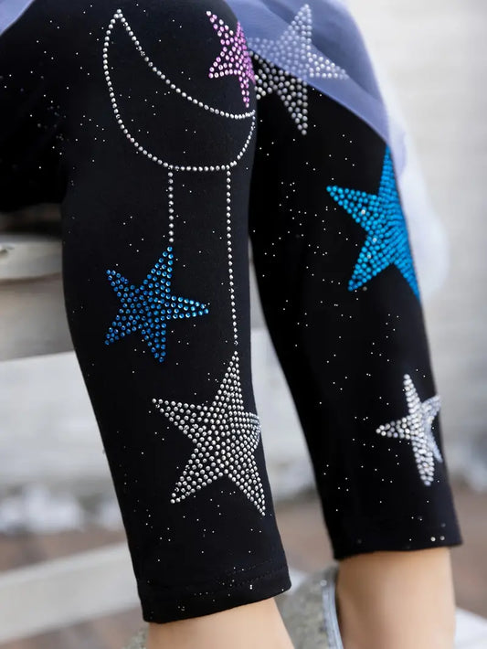 Star Rhinestone Leggings