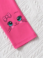 Shirt Dress Pants with Cute Cat