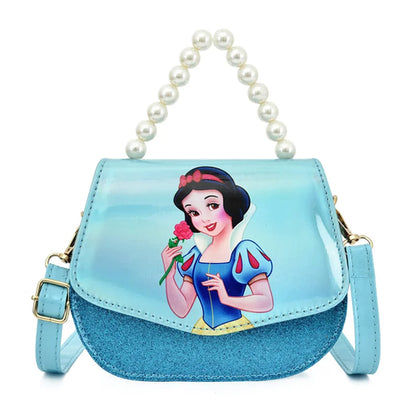 Disney Princess frozen Sofia pearl handle PU Cute fashion Leather