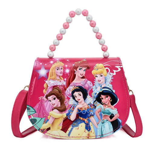 Disney Princess frozen Sofia pearl handle PU Cute fashion Leather