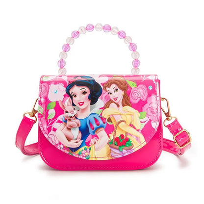 Disney Princess frozen Sofia pearl handle PU Cute fashion Leather