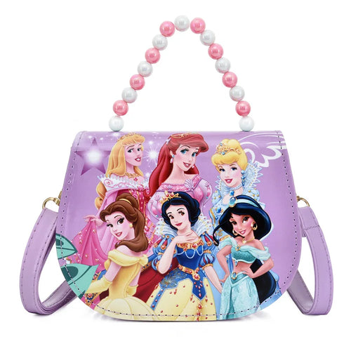 Disney Princess frozen Sofia pearl handle PU Cute fashion Leather