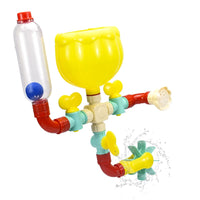 QWZ New DIY Montessori Children Bath Toys Water Spray Rotating Water