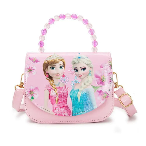 Disney Princess frozen Sofia pearl handle PU Cute fashion Leather