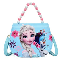 Disney Princess frozen Sofia pearl handle PU Cute fashion Leather