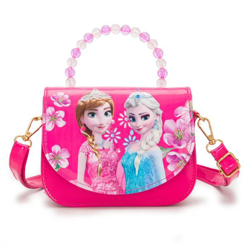 Disney Princess frozen Sofia pearl handle PU Cute fashion Leather