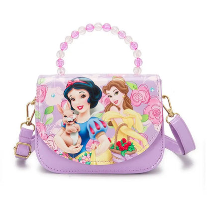 Disney Princess frozen Sofia pearl handle PU Cute fashion Leather