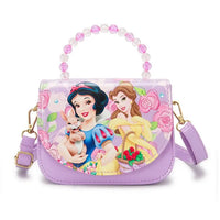 Disney Princess frozen Sofia pearl handle PU Cute fashion Leather