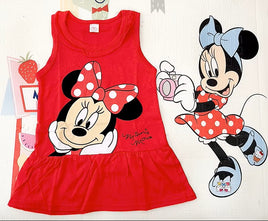 Minnie Mouse Children Cotton Sleeveless Dress
