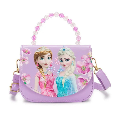 Disney Princess frozen Sofia pearl handle PU Cute fashion Leather