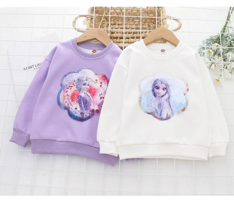 Frozen Velvet Thicken Sweaters with changeable sequins