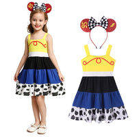 Girls Princess Dress Mickey Mouse Frozen Elsa Cosplay Halloween