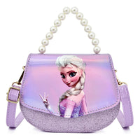 Disney Princess frozen Sofia pearl handle PU Cute fashion Leather