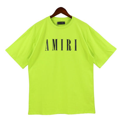 Cross-border wholesale correct version amiri splash ink flow paint camouflage starry sky graffiti letters short sleeve High Street sweethearts T-shirt